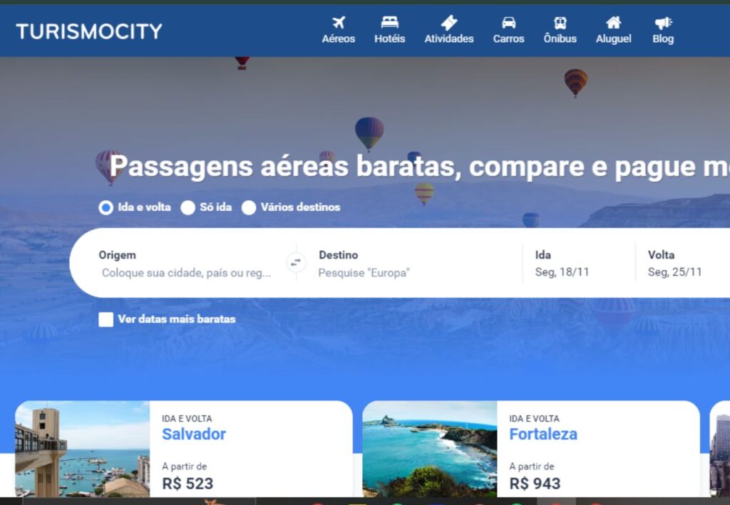 Comprar Passagens Baratas Turismo City