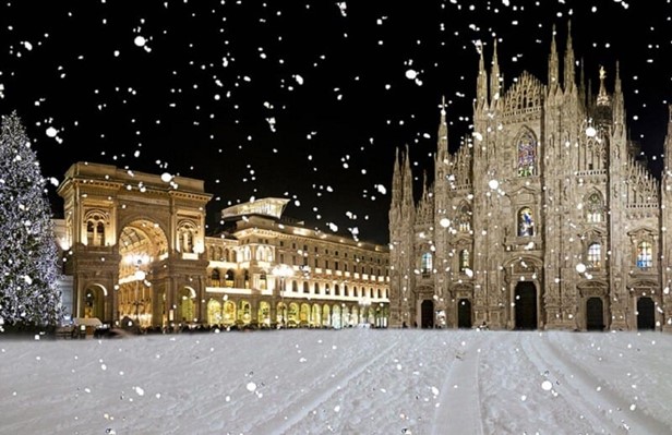 Foto Neve em Milão – fonte: reprodução internet