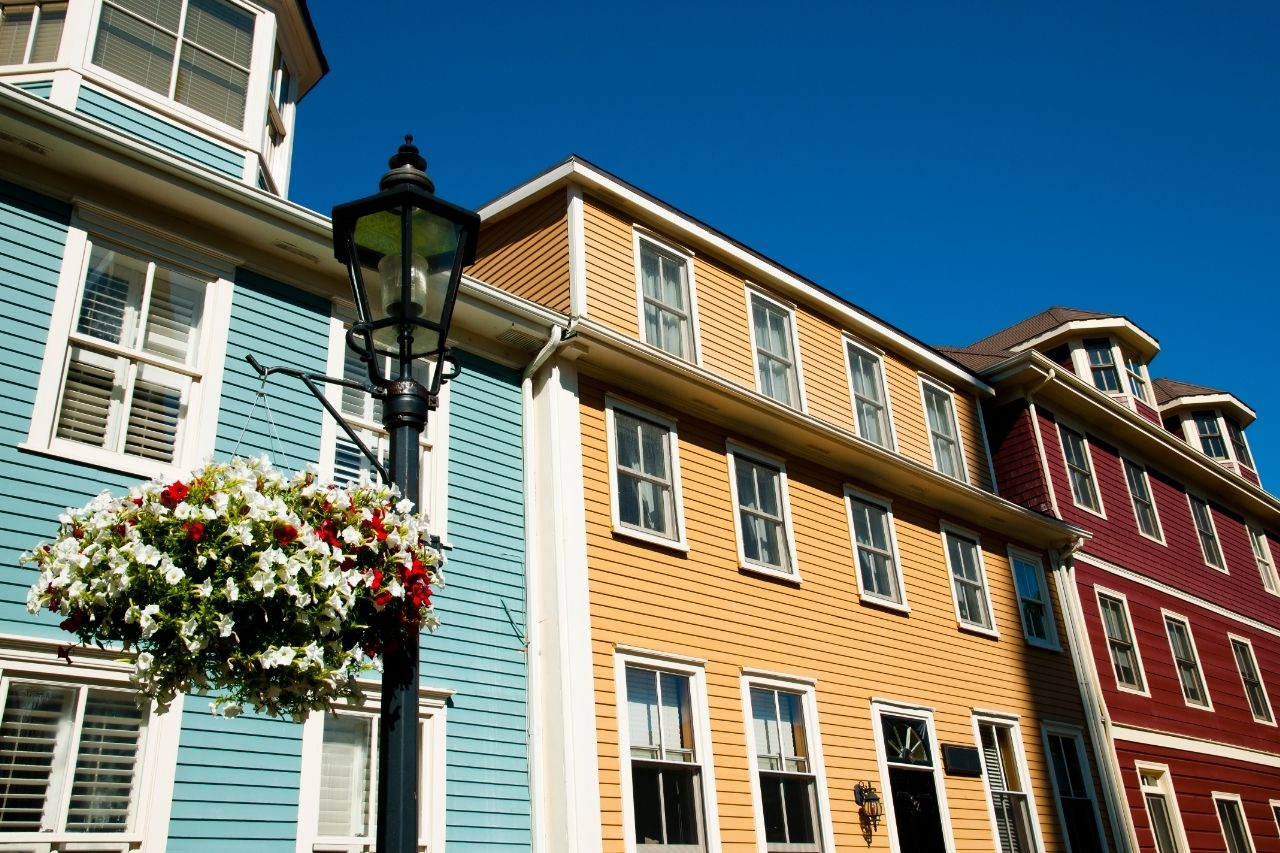 Edificios Coloridos Em Great George St Charlottetown Canada