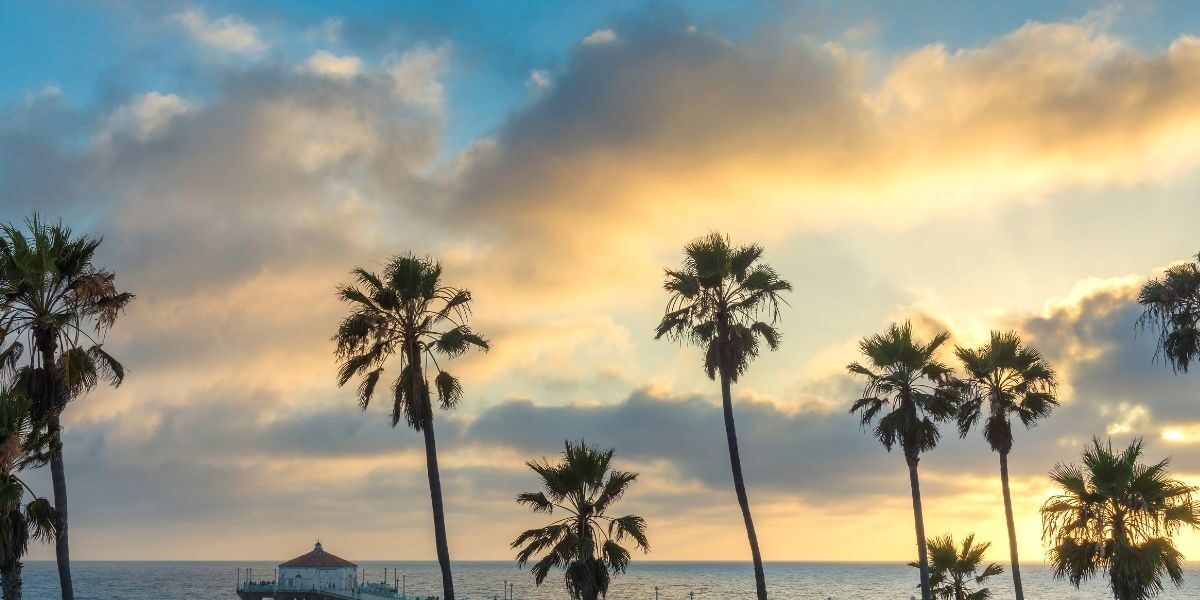 Na foto, uma praia em Los Angeles, na Califórnia.
