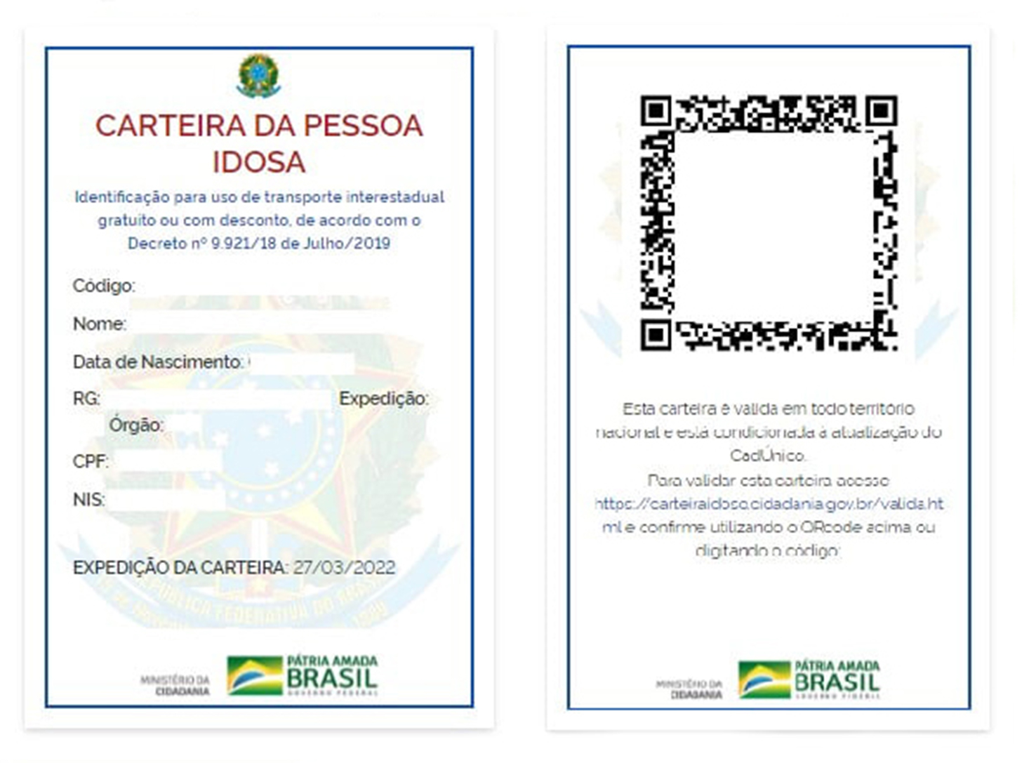 Carteira da pessoa idosa o que é como tirar o documento