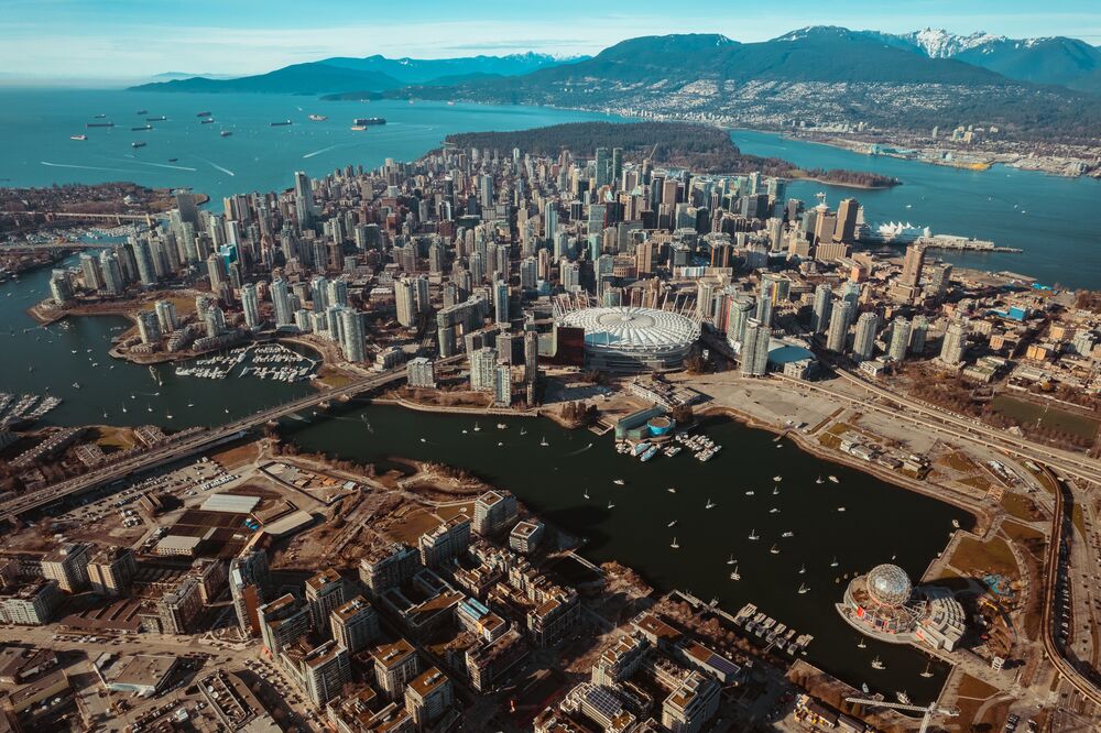 Vista da cidade de Vancouver
