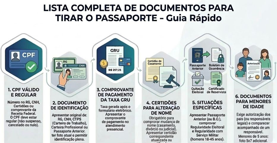 Todos Os Documentos Para Tirar O Passaporte