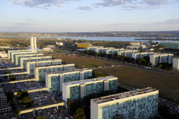 Imagem aérea de Brasília. Foto: Wikipédia.