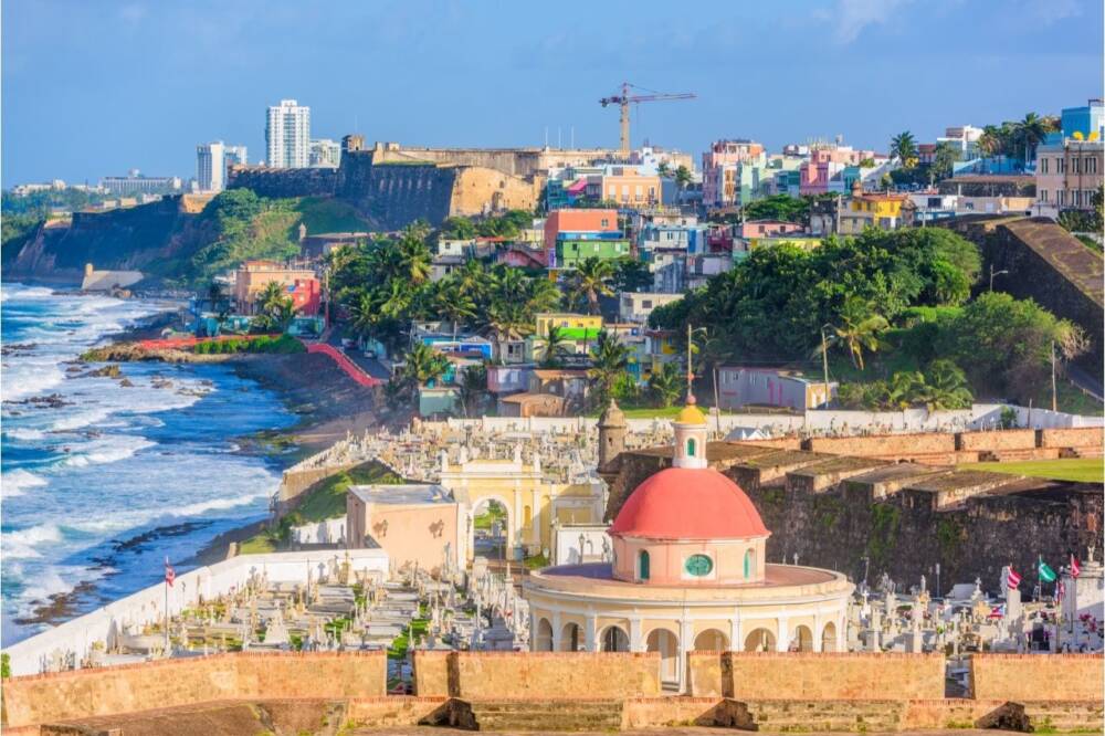 Vista de cima da cidade de Porto Rico
